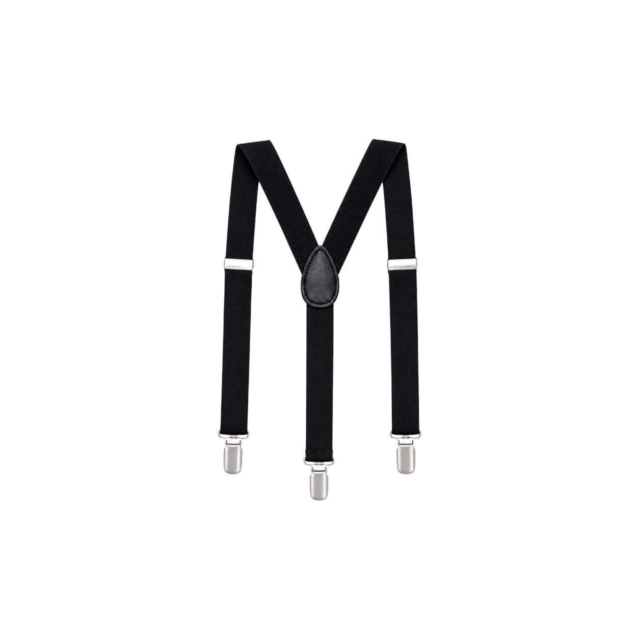 Fancy Kids Boys’ Black Adjustable Suspenders