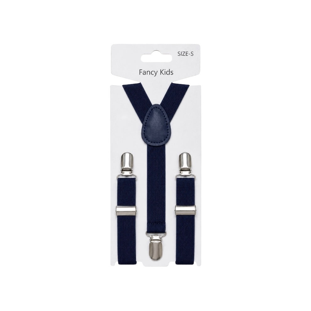 Fancy Kids Boys’ Navy Adjustable Suspenders