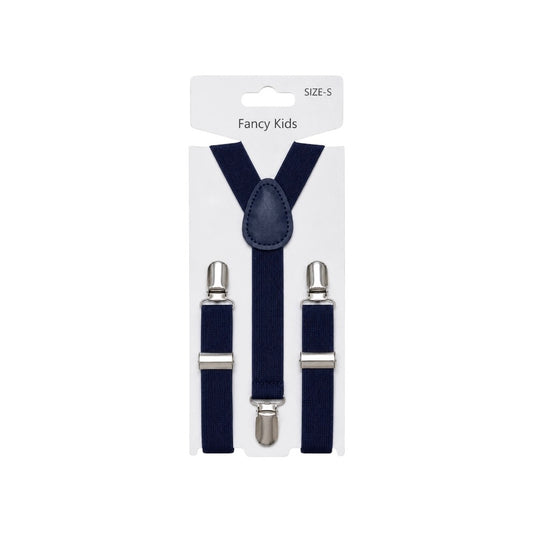 Fancy Kids Boys’ Navy Adjustable Suspenders