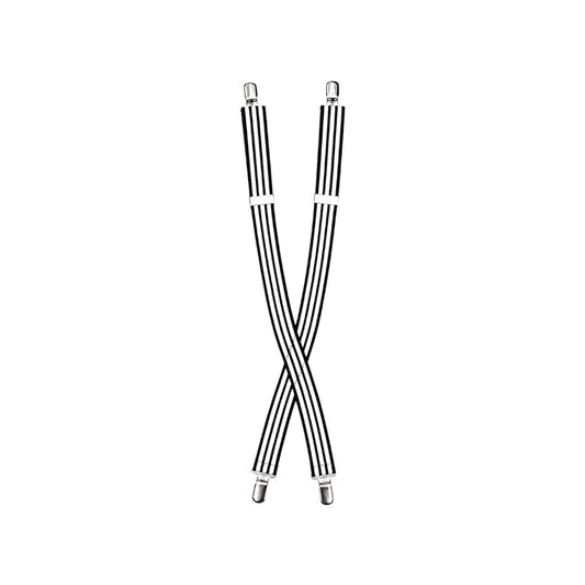 Boys’ Black & White Adjustable Suspenders