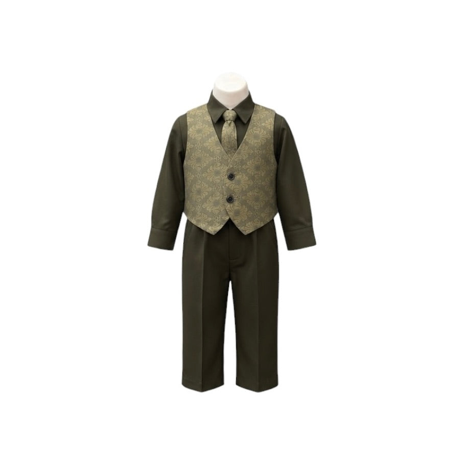 L.A. Style U.S.A. Baby Green 3-Piece Vest Set (18-24 Months)