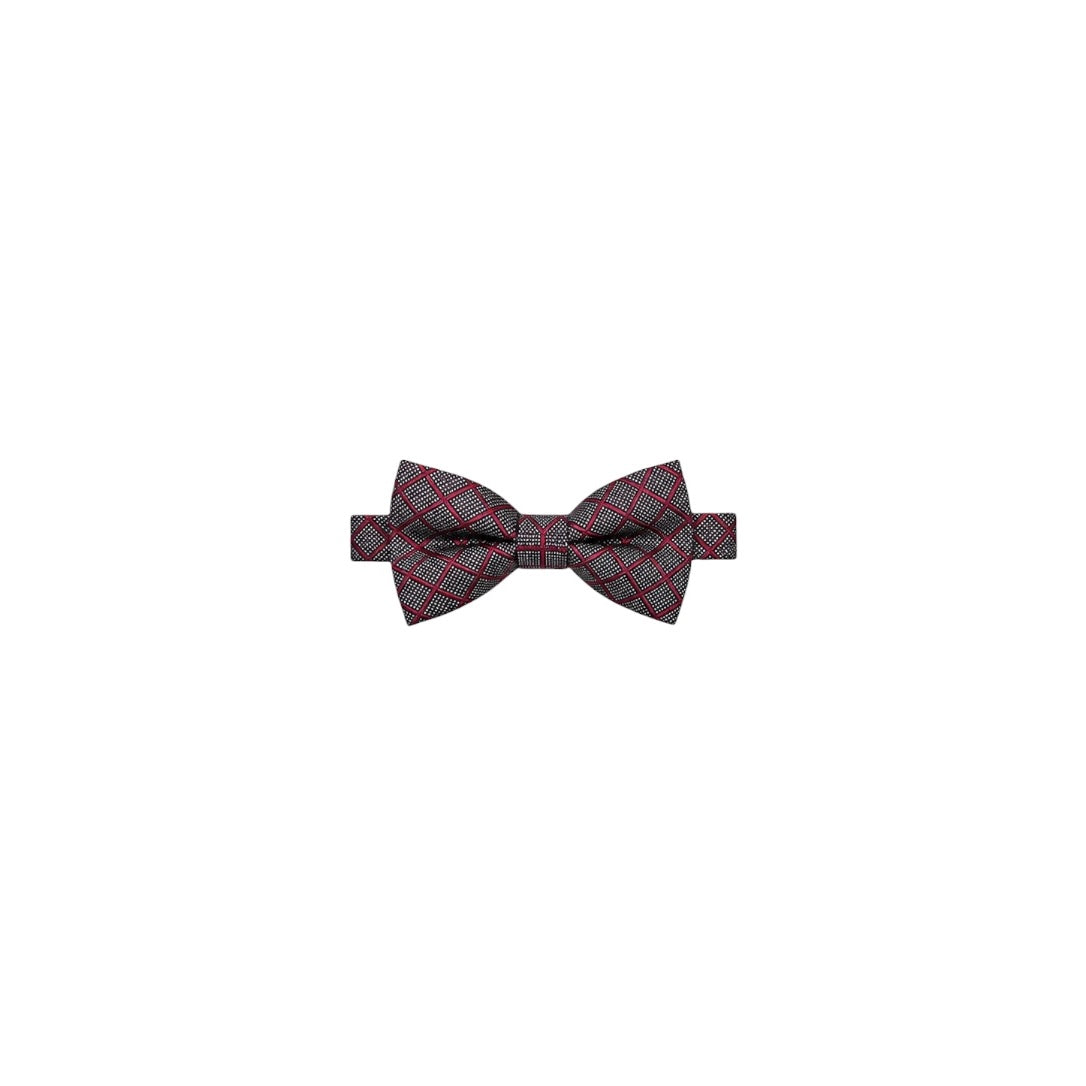 Red & Grey Pattern Adjustable Bow Tie