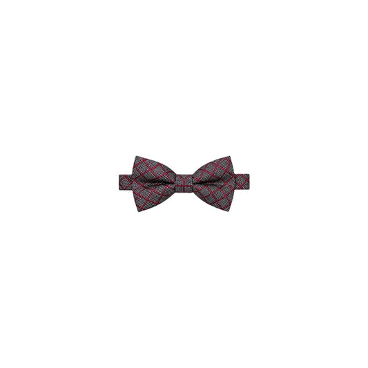 Red & Grey Pattern Adjustable Bow Tie