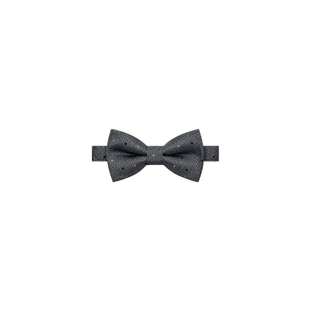 Grey Pattern Adjustable Bow Tie