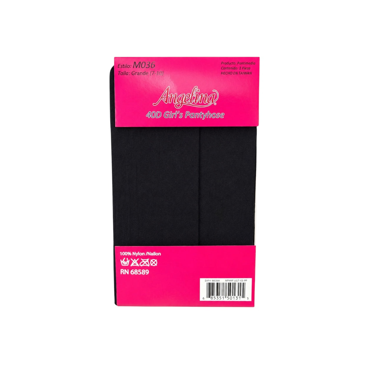 Angelina™ Girls' Black Pantyhose