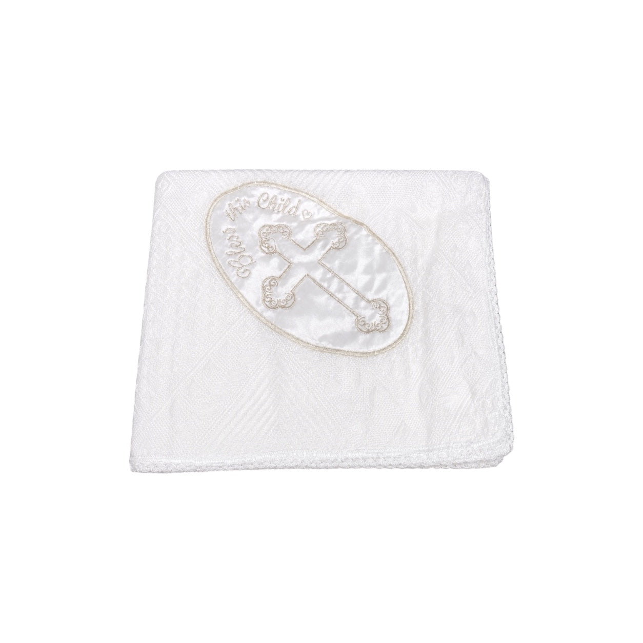 Precious Moments "Bless This Child" Baptism & Christening Shawl