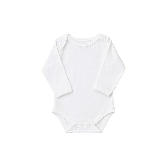 Classic White Long Sleeve Baby Bodysuit