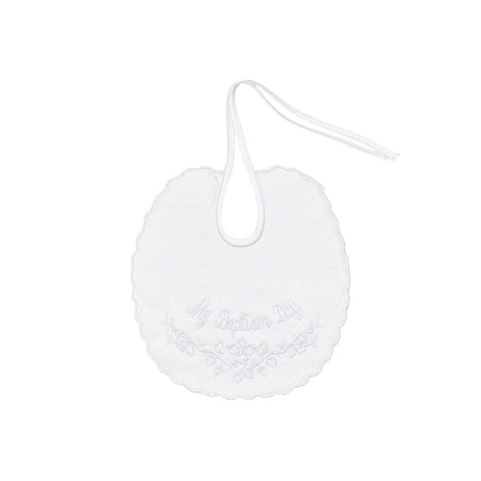 "My Baptism Day" Embroidered Long Baptism Bib