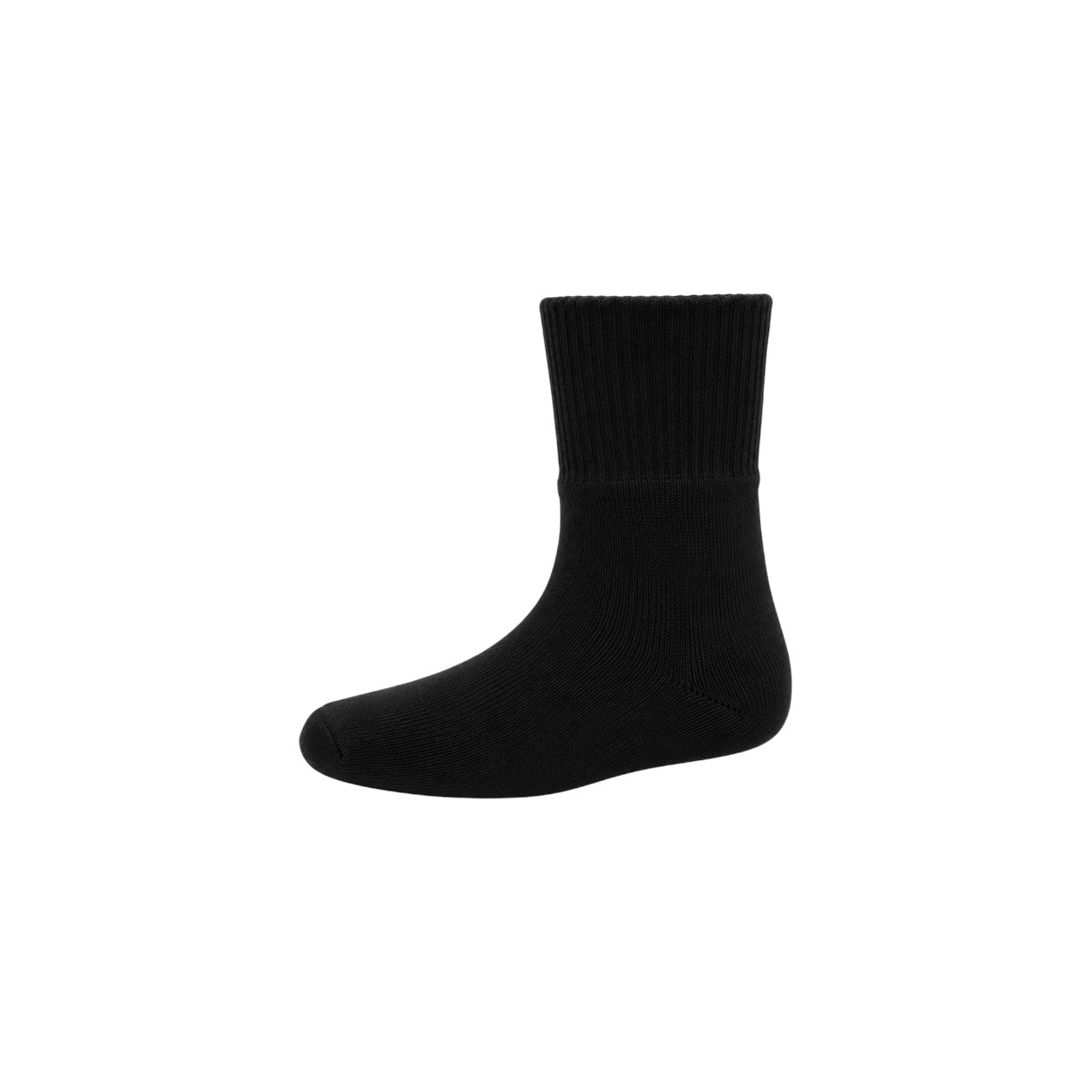 Boys' Edmondo Black Cotton Blend Dress Socks