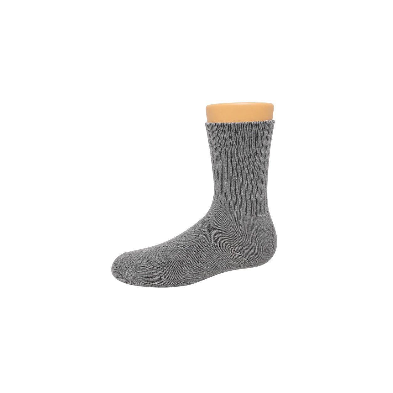Boys' Baldo Grey Cotton Blend Dress Socks