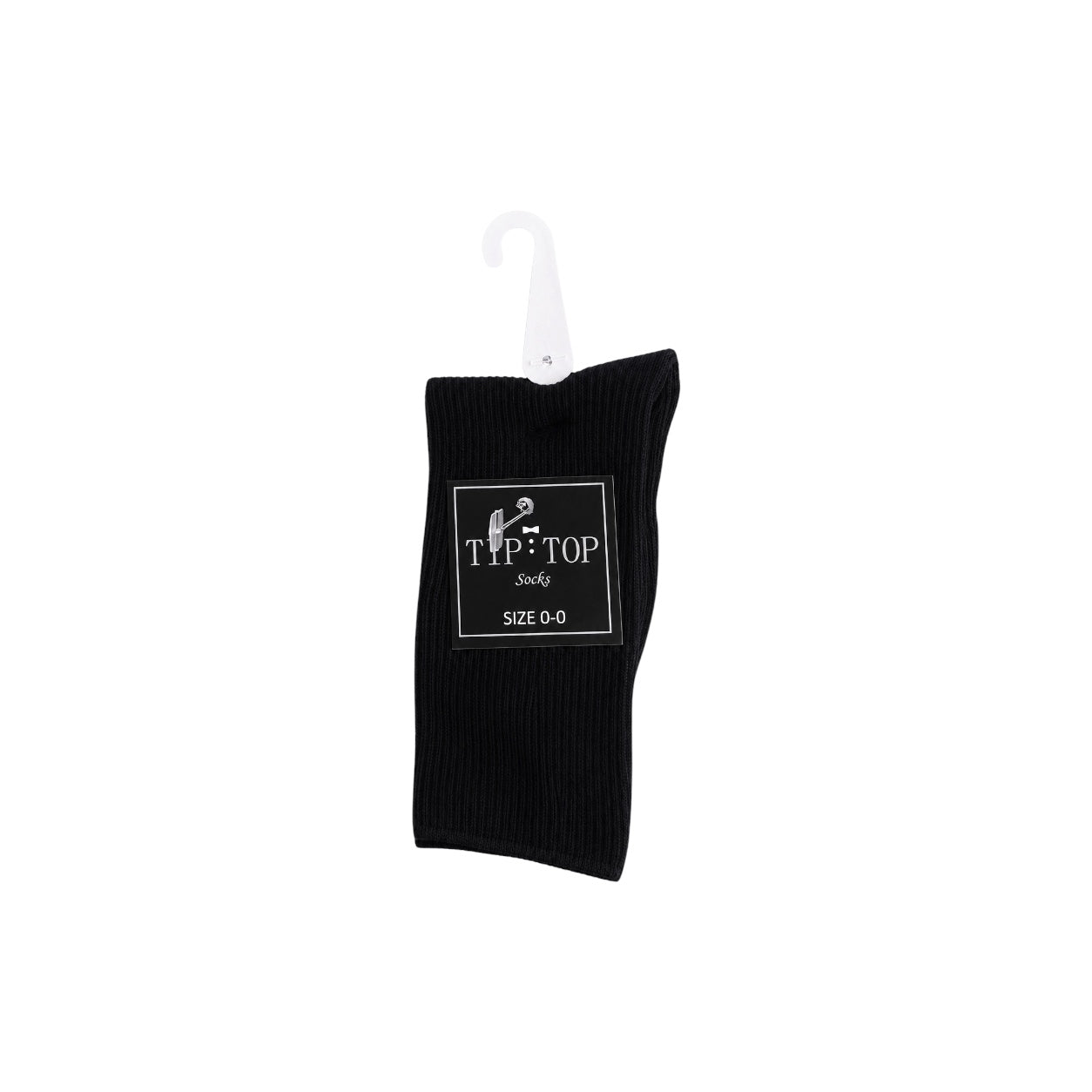 Boys' Tip Top Black Formal Dress Socks