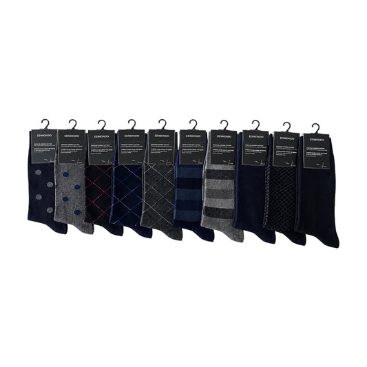 Edmondo Men's Cotton Blend Dress Socks