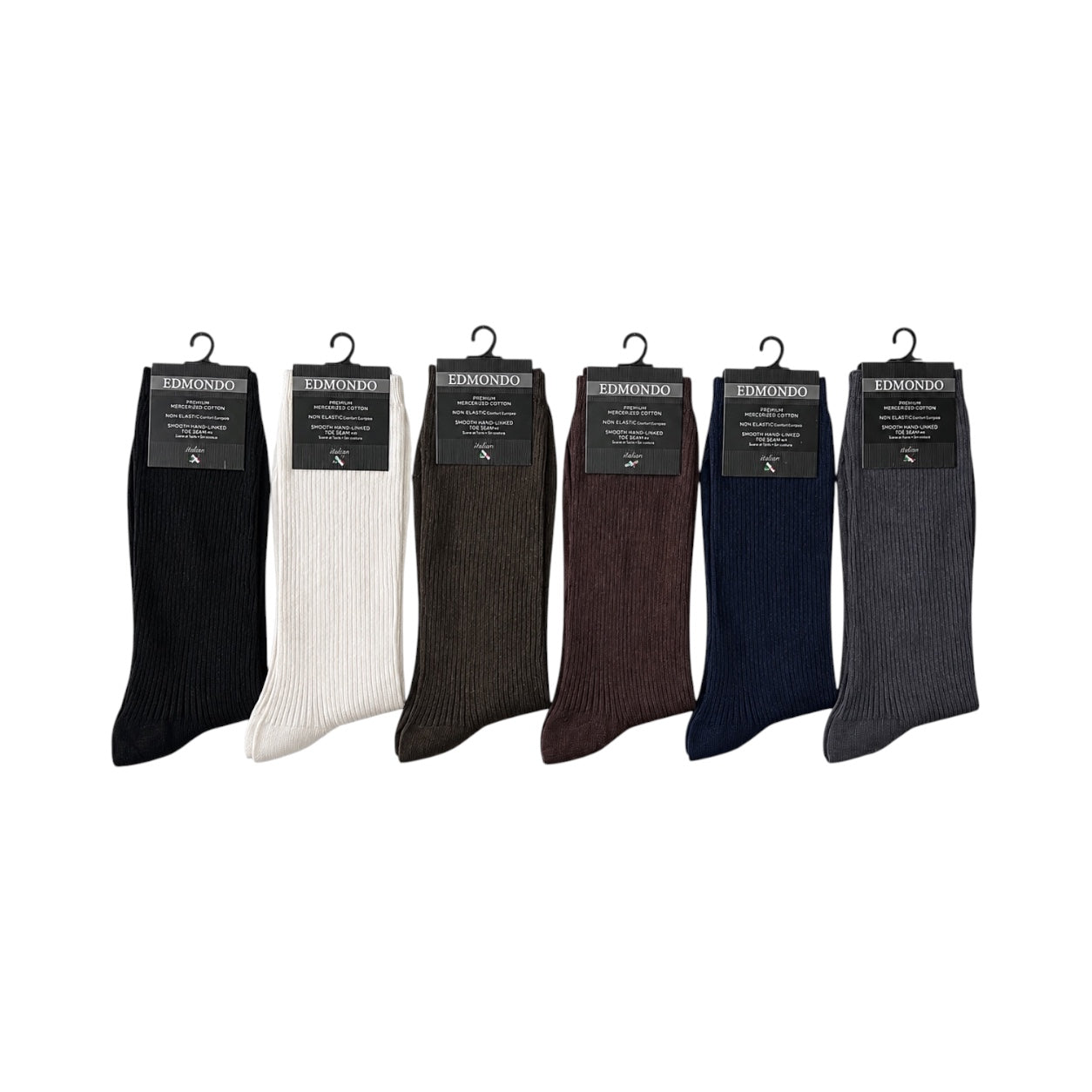 Edmondo Men's Elastic-Free Dress Socks