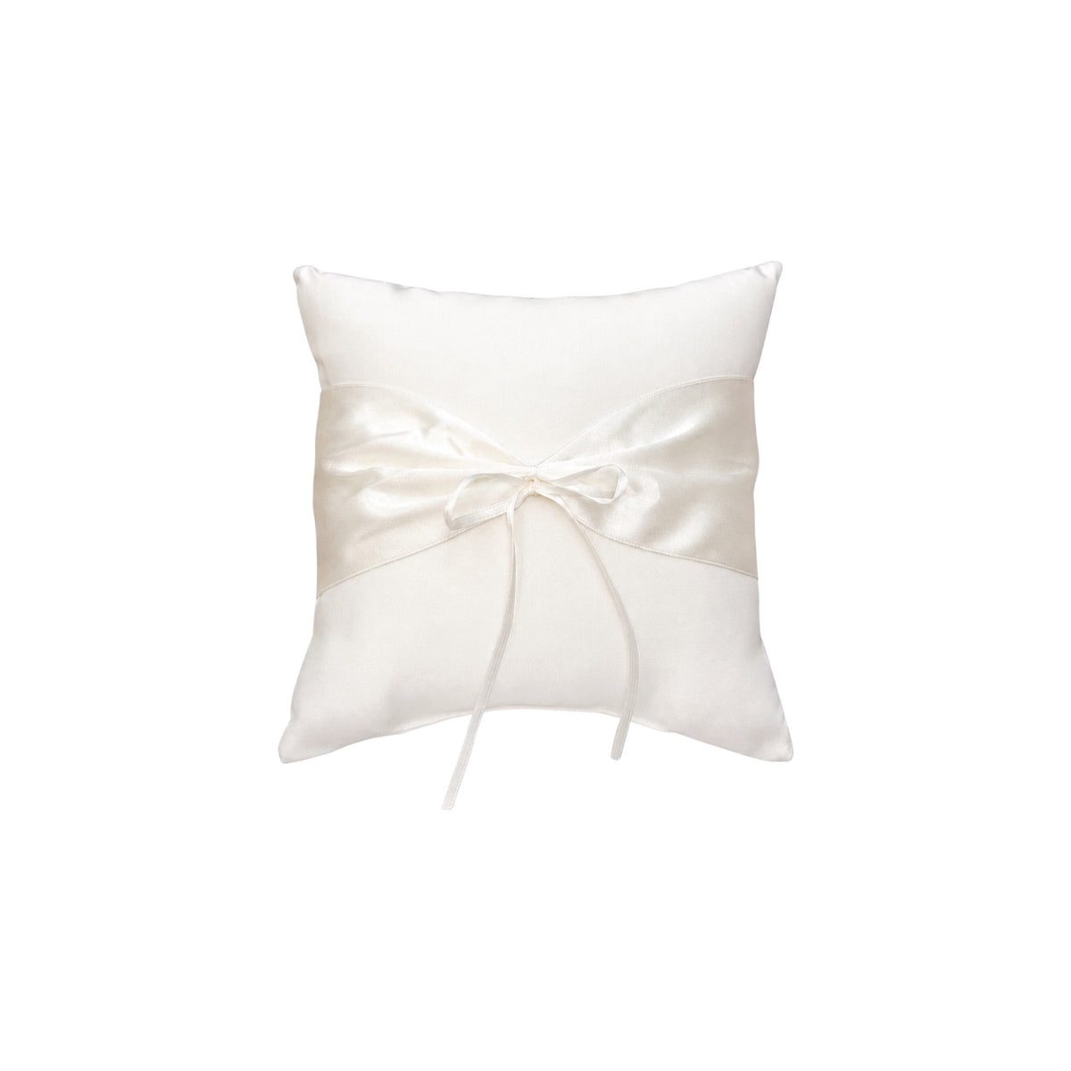 Victoria Lynn Elegant Silk Wedding Ring Bearer Ivory Pillow