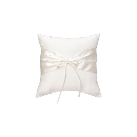 Victoria Lynn Elegant Silk Wedding Ring Bearer Ivory Pillow
