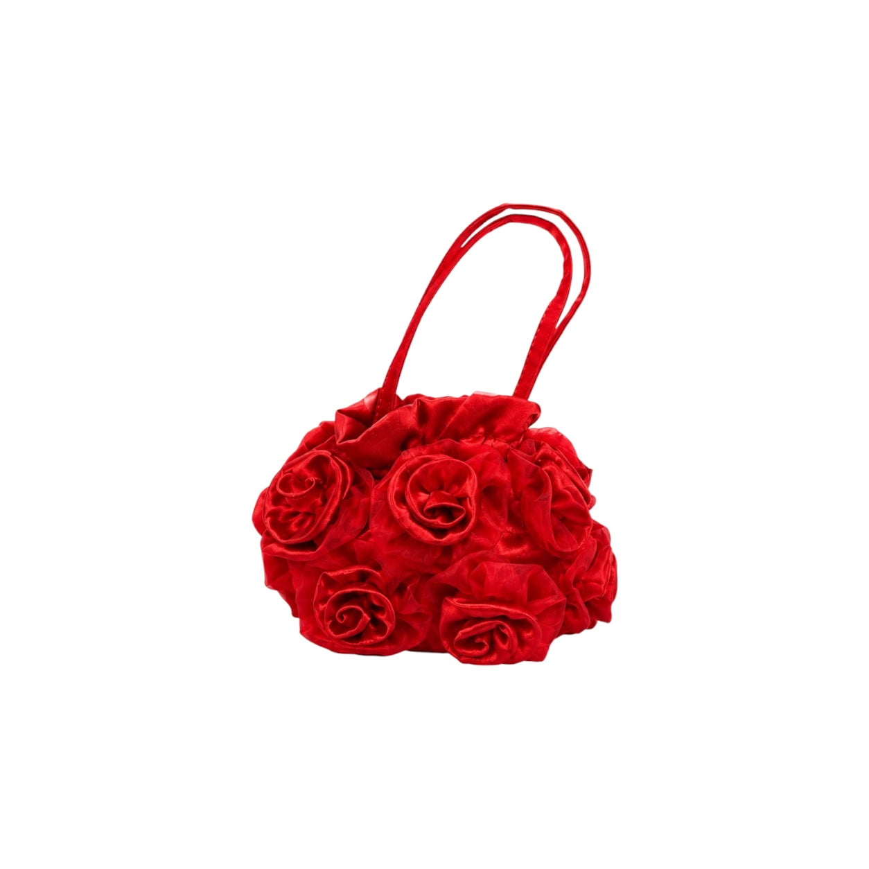 Girls Rosette Floral Handbag