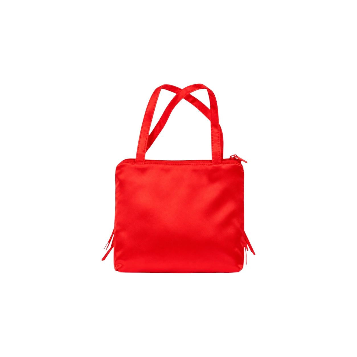 Girls Red Satin Quilted Floral Occasion Purse