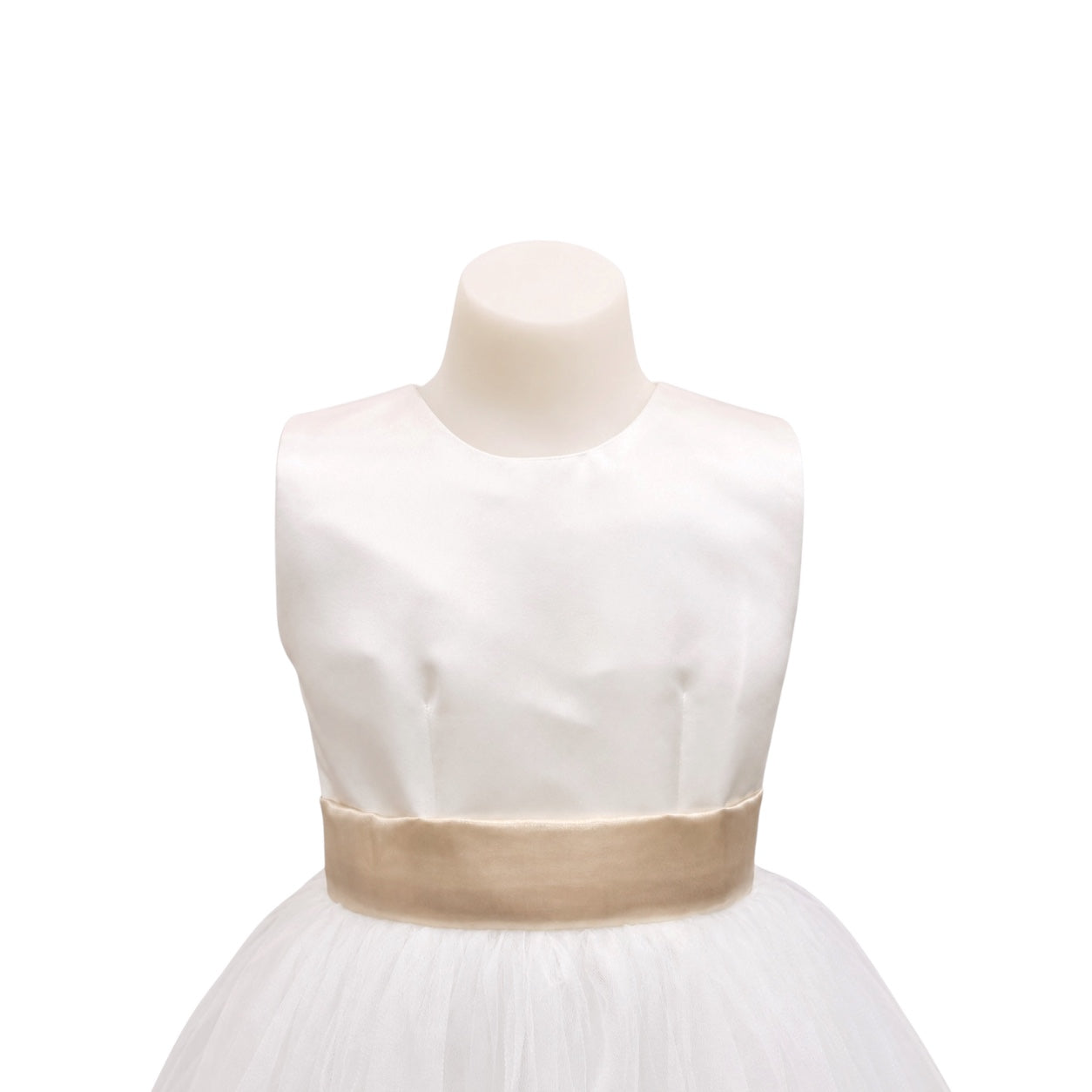 Champagne Organza Sash