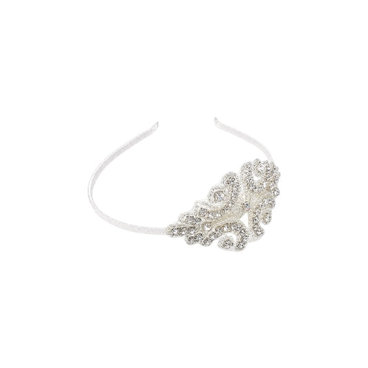 Off-White Rhinestone Filigree Headband