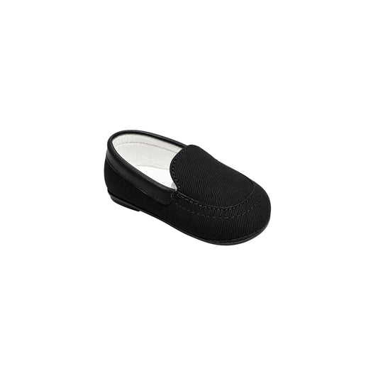 Mavezzano Baby Slip-On Black Dress Loafers