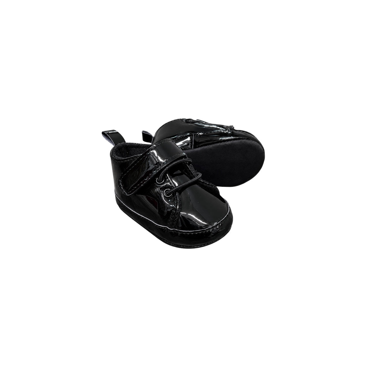 TenderToes Patent Black Pre-Walker Dress Shoes (Soft Sole)