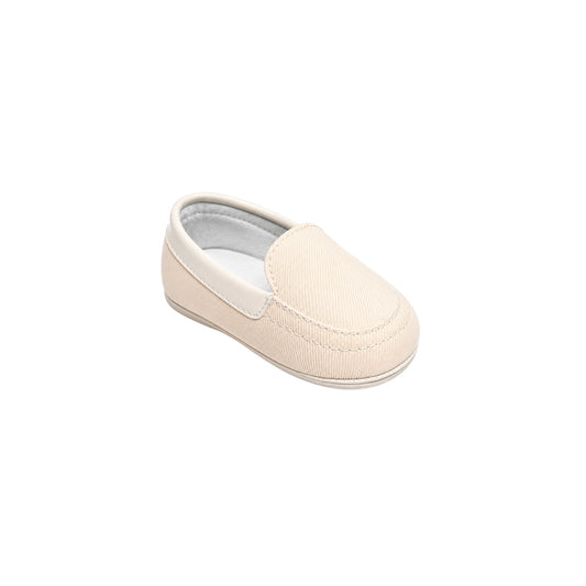 Mavezzano Baby Slip-On Ivory Dress Loafers