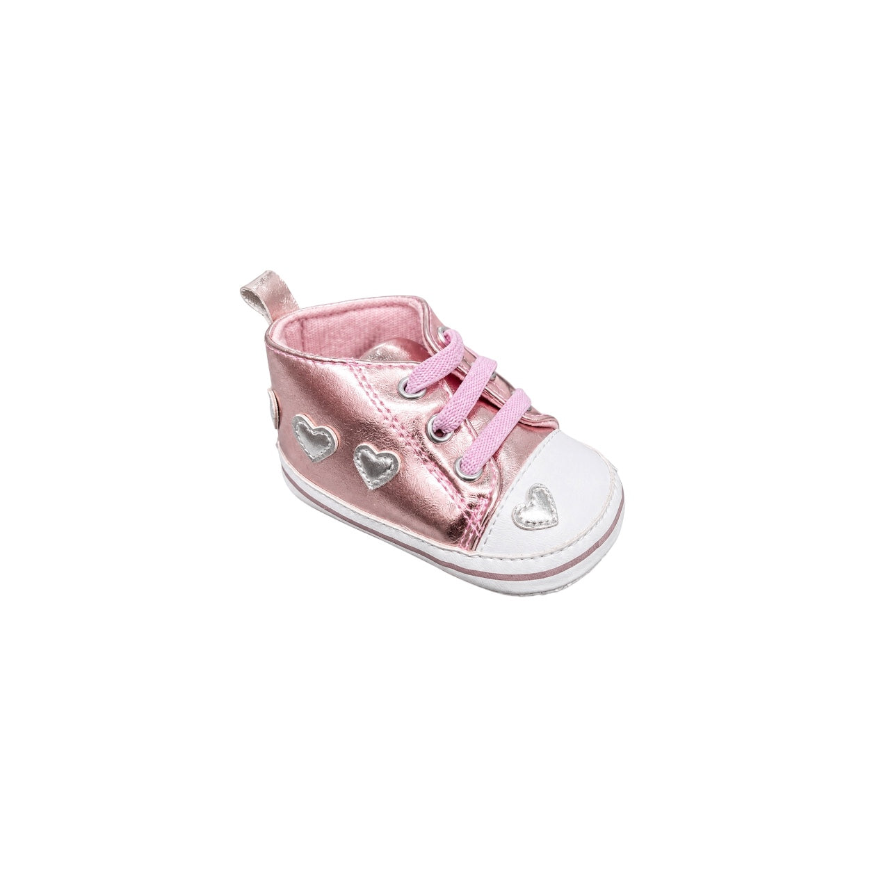 TenderToes Rose Gold Heart Pre-Walker Sneakers (Soft Sole)