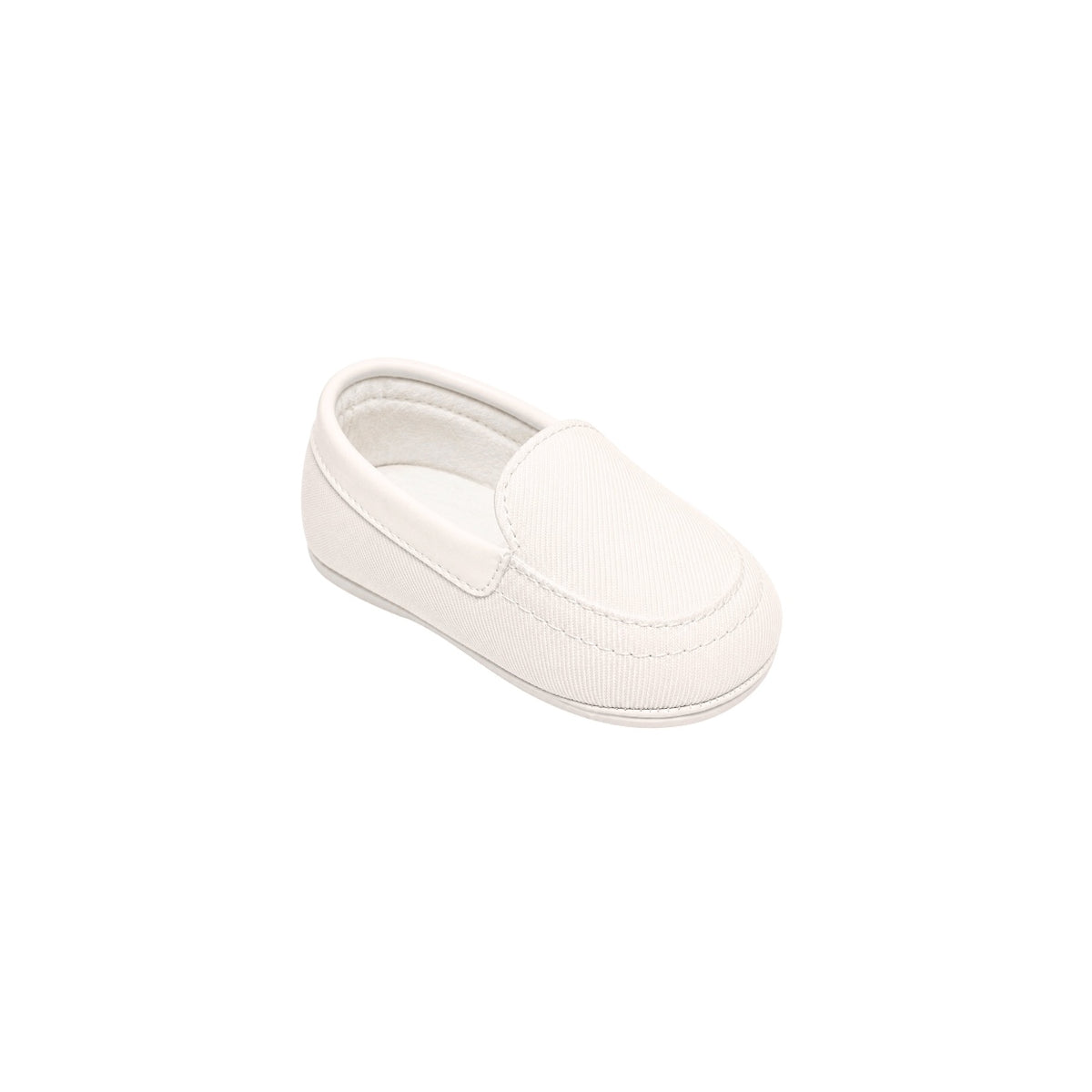 Mavezzano Baby Slip-On White Dress Loafers