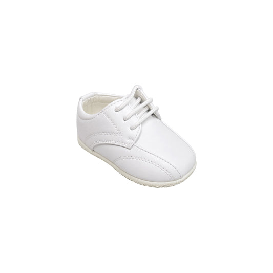 Fancy Kids Baby & Toddler White Lace-Up Dress Shoes