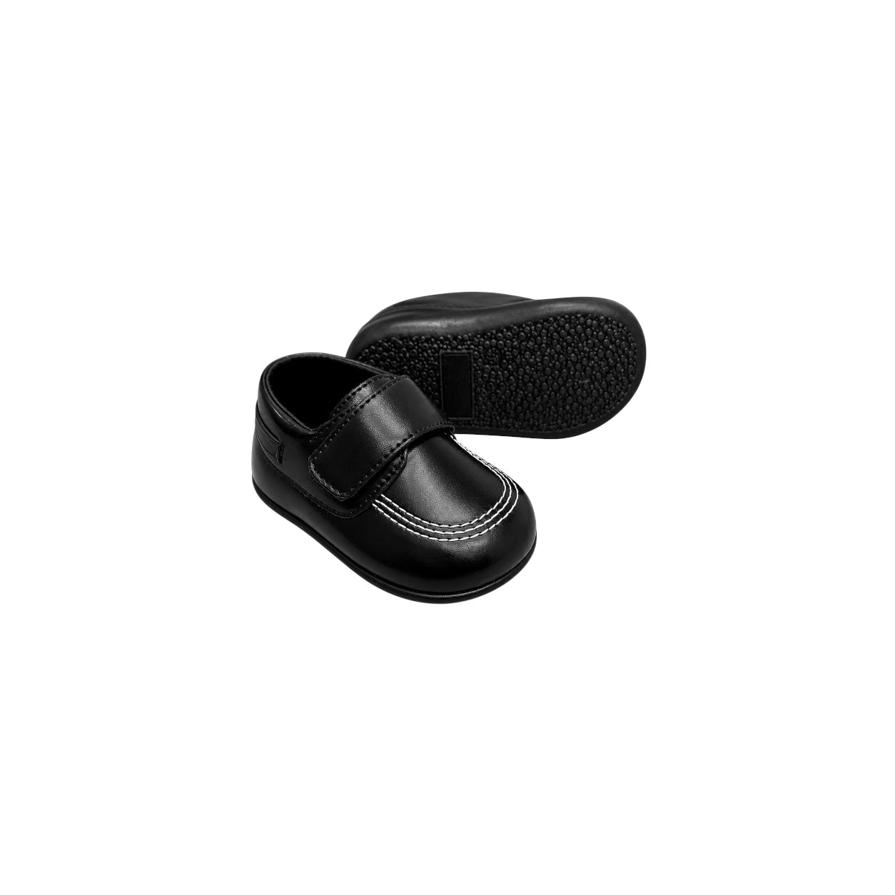 Fancy Kids Baby & Toddler Moc Toe Loafers with Velcro Strap