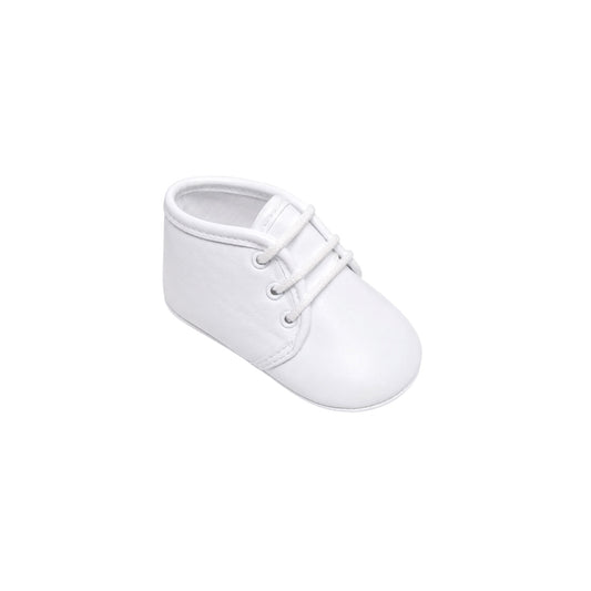 Fancy Kids White Pre-Walker Baby Shoes (Soft Sole)