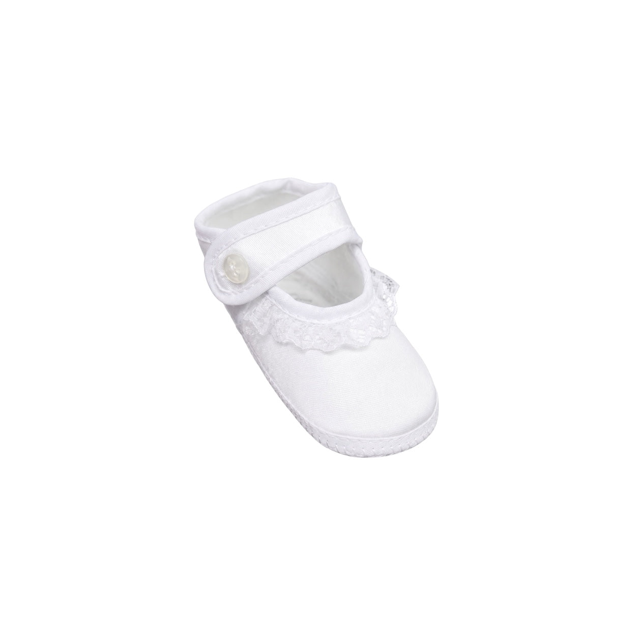 Tendertoes Baby Girls' White Lace Pre-Walker Booties