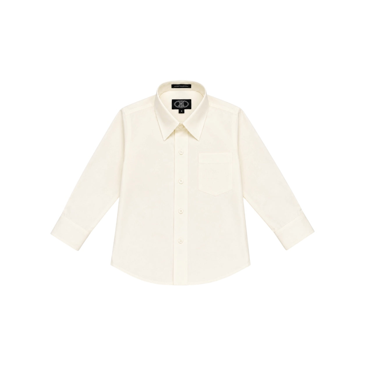 Top Kids Modern Fit Ivory Long Sleeve Dress Shirt (size 20)