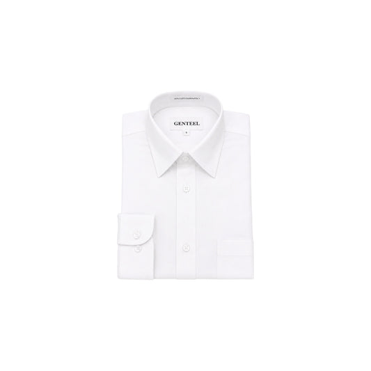 GENTEEL White Long Sleeve Baby Dress Shirt