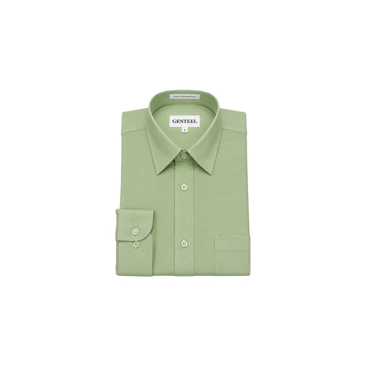 GENTEEL Mint Green Long Sleeve Baby Dress Shirt (6–9 Months)