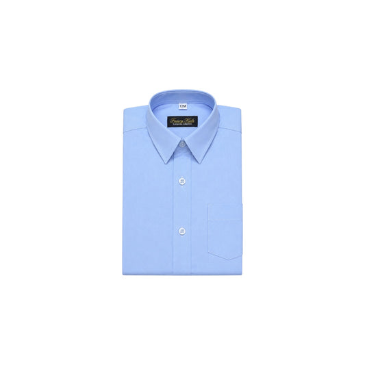 Fancy Kids Light Blue Long Sleeve Dress Shirt & Striped Tie Set