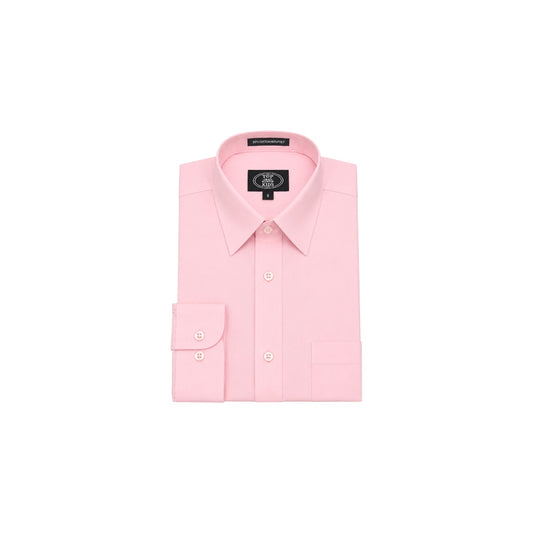 Top Kids Modern Fit Classic Pink Long Sleeve Dress Shirt