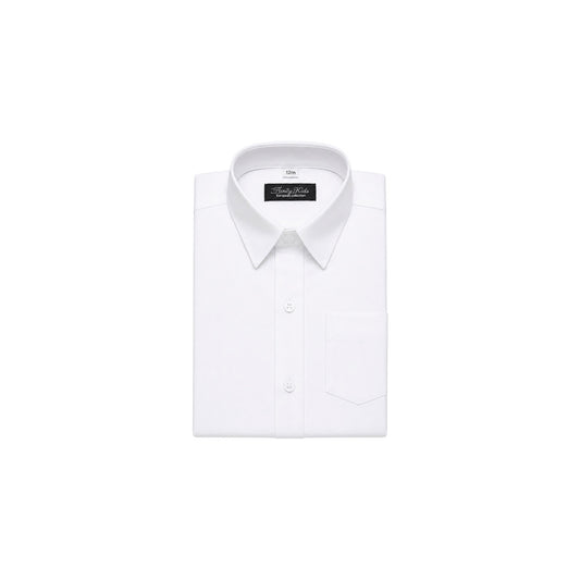 Fancy Kids White Long Sleeve Dress Shirt & Striped Tie Set