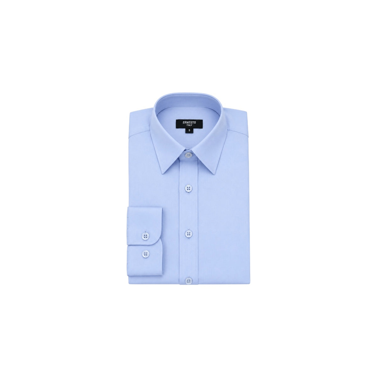 Ernesto Italy Light Blue Modern Fit Dress Shirt