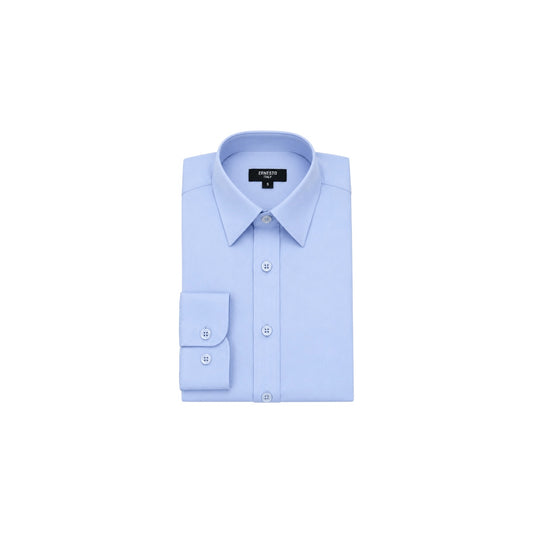 Ernesto Italy Light Blue Modern Fit Dress Shirt