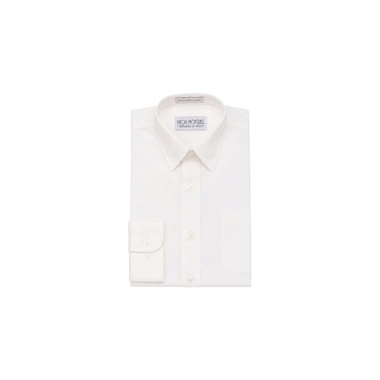 VIOR MONTRELL Modern-Fit Off-White Long Sleeve Dress Shirt