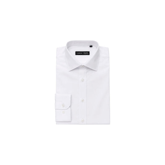 Lorenzo Tailored-Fit White Long-Sleeve Dress Shirt