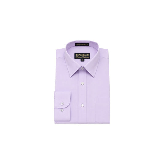 Francisco Premium Collerioni Modern-Fit Lilac Long Sleeve Dress Shirt