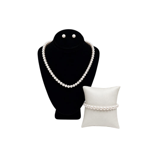 Jolene Girls' Classic Pearl 3-Piece Jewelry Set