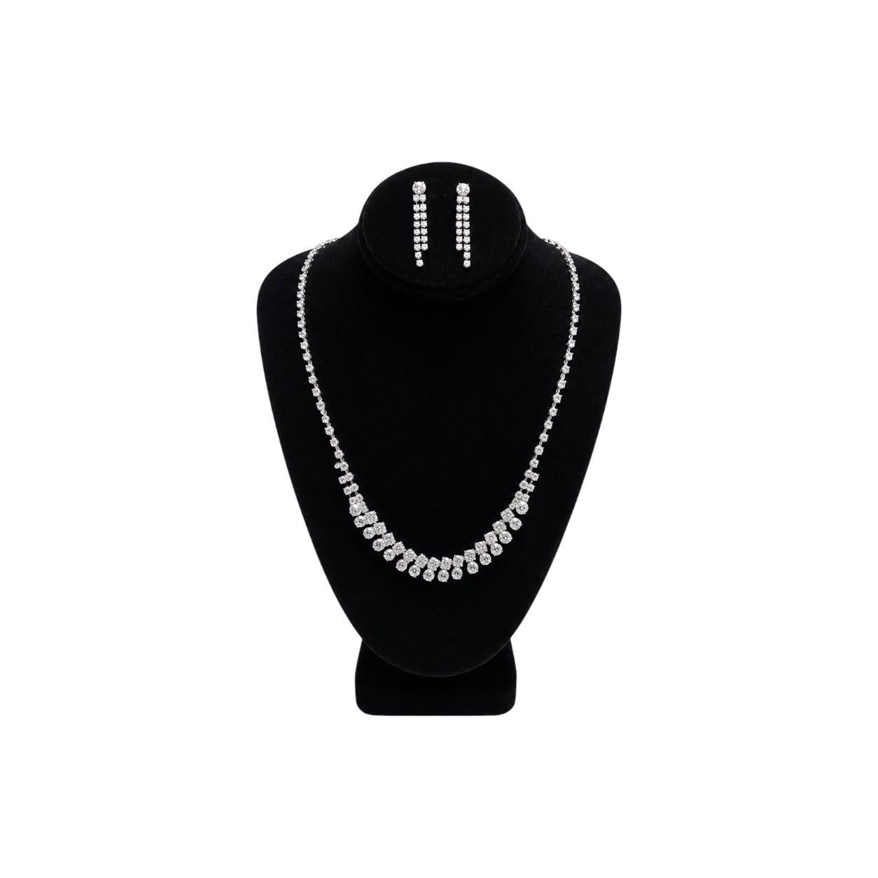 Cristina Collection x Jolene Girls' Rhinestone 3-Piece Jewelry Set