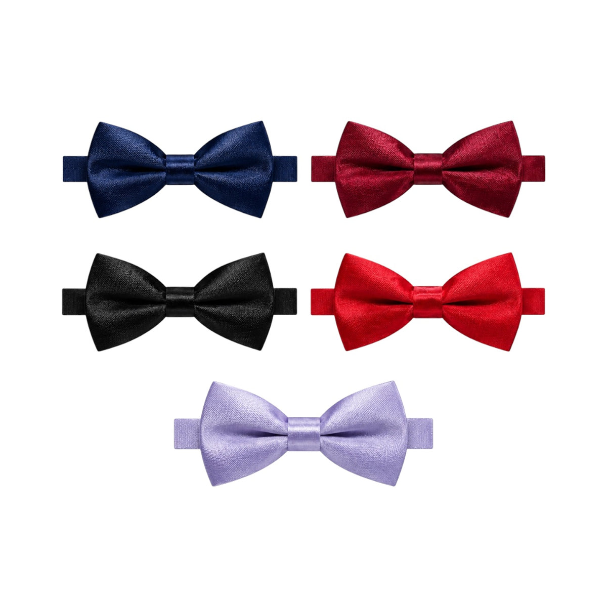 Mavezzano Boys’ Glossy Satin Bow Tie