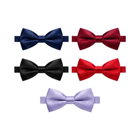 Mavezzano Boys’ Glossy Satin Bow Tie
