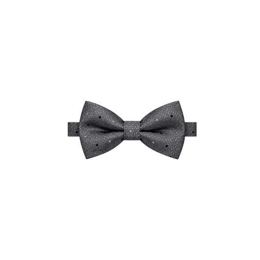 Boys’ Grey Textured Dot Bow Tie