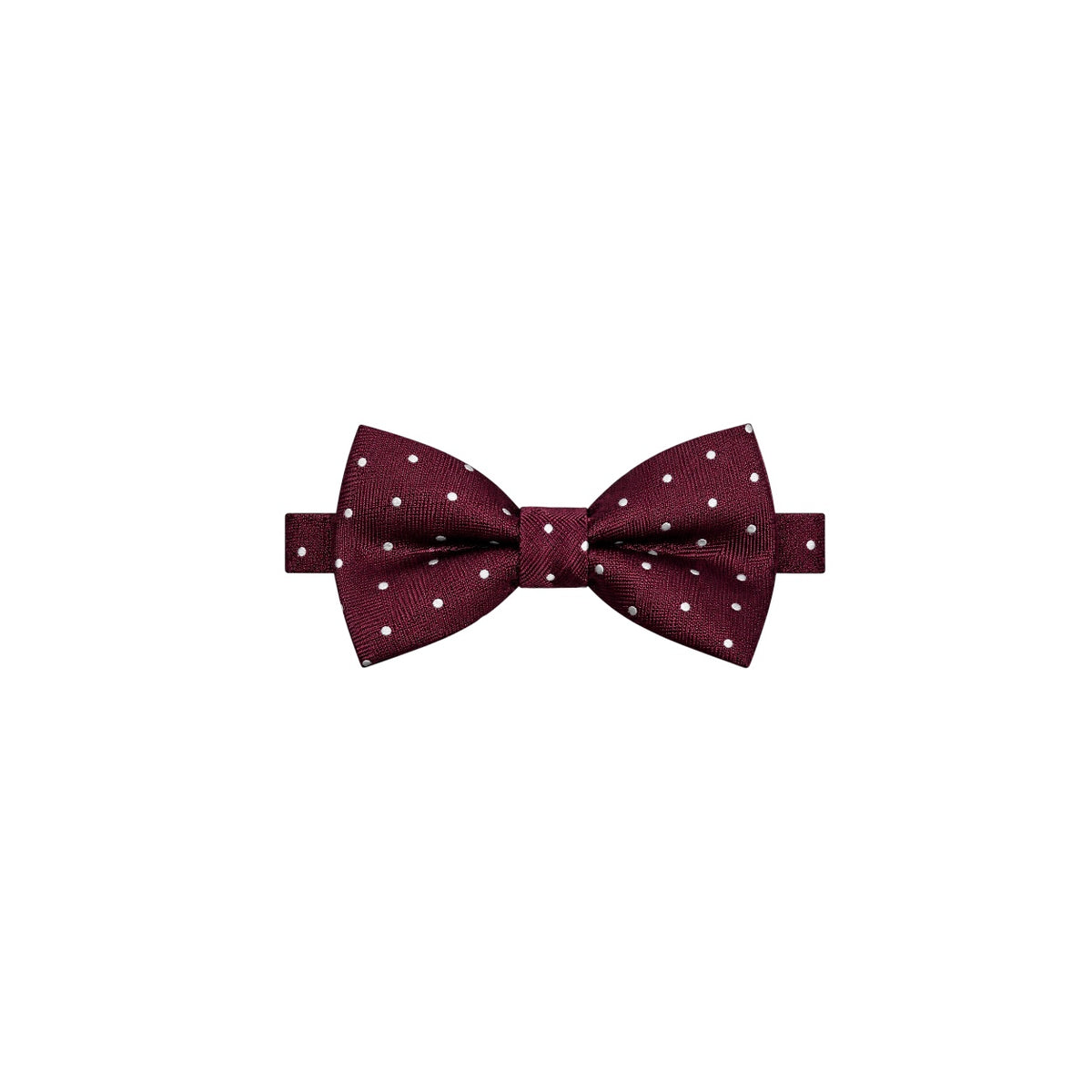 Boys’ Burgundy Polka Dot Bow Tie