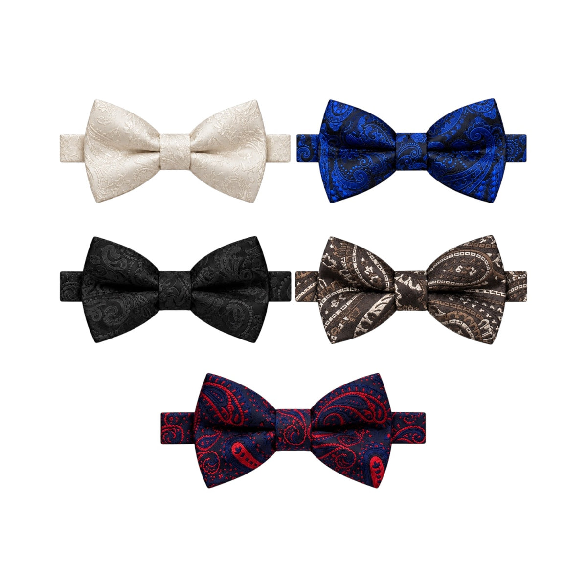 Boys’ Paisley Satin Bow Tie